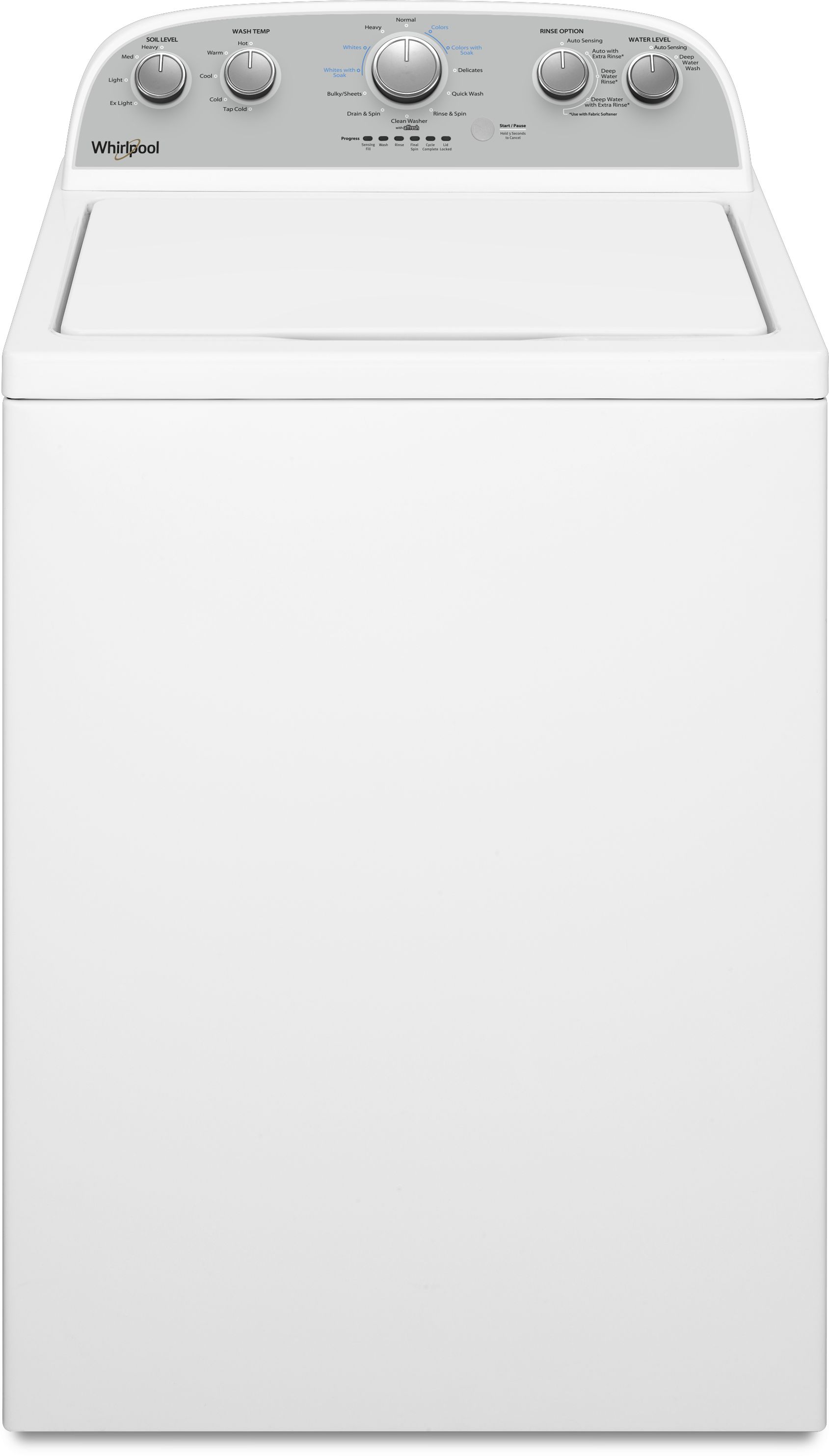 Whirlpool® 3.8 Cu. Ft. White Top Load Washer King's Furniture & Appliance